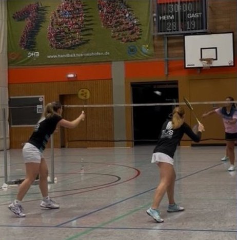 Doppel beim Training in der Rehbachhalle